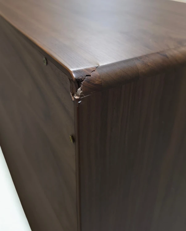 Komoda z 6 szufladami 120x40 cm z drewna Treveris