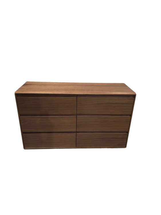 Komoda z 6 szufladami 120x40 cm z drewna Treveris