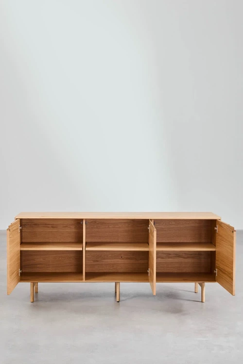 Komoda do salonu 180x45 cm z drewna Treveris