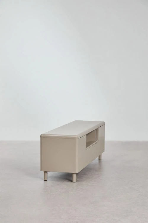 Szafka RTV 180x40 cm ze stali brąz moka Michigan