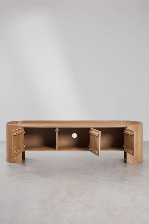 Szafka RTV 175x45 cm z drewna mango Sidney