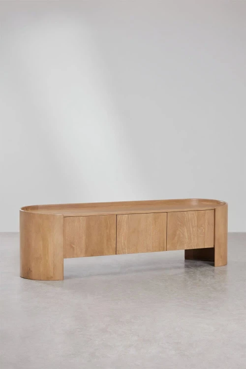 Szafka RTV 175x45 cm z drewna mango Sidney
