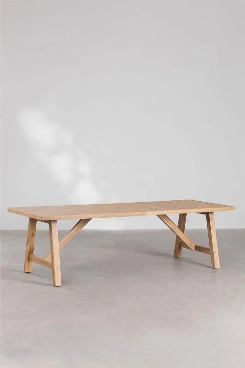Prostokątny stół ogrodowy 300x100 cm z drewna akacjowego Duba