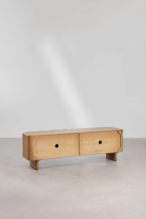 Szafka RTV 175x45 cm z drewna mango Miller