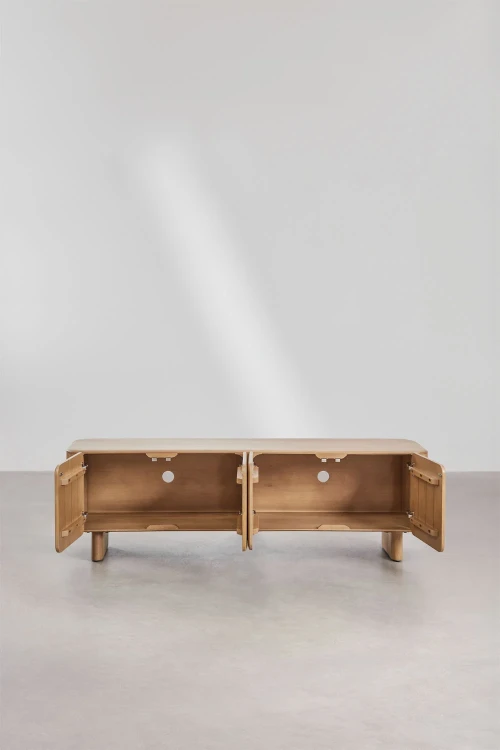 Szafka RTV 175x45 cm z drewna mango Miller