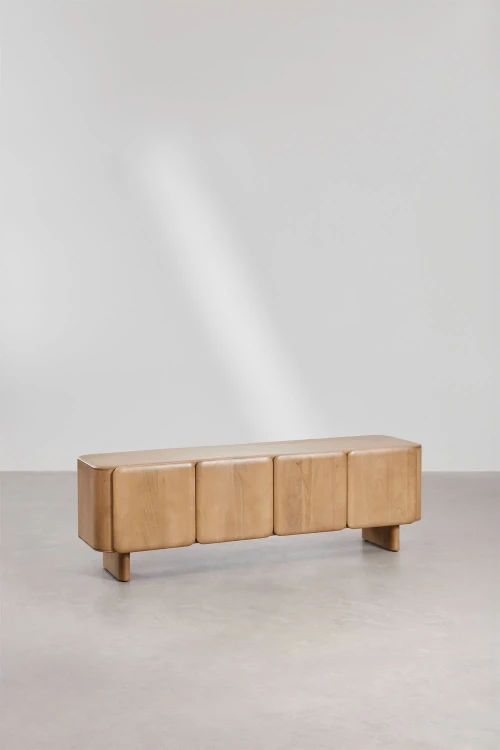 Szafka RTV 175x45 cm z drewna mango Miller