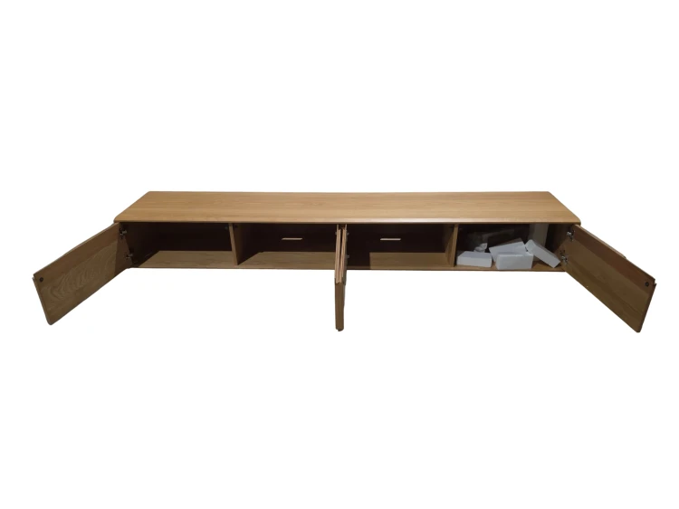 Szafka RTV 240x45 cm z drewna Treveris