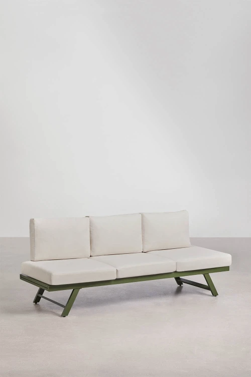 3-osobowa rozkładana sofa ogrodowa z aluminium Libanc