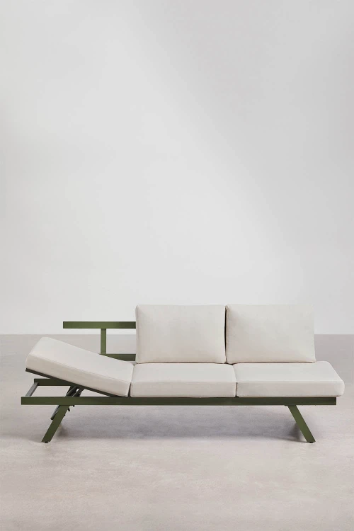 3-osobowa rozkładana sofa ogrodowa z aluminium Libanc