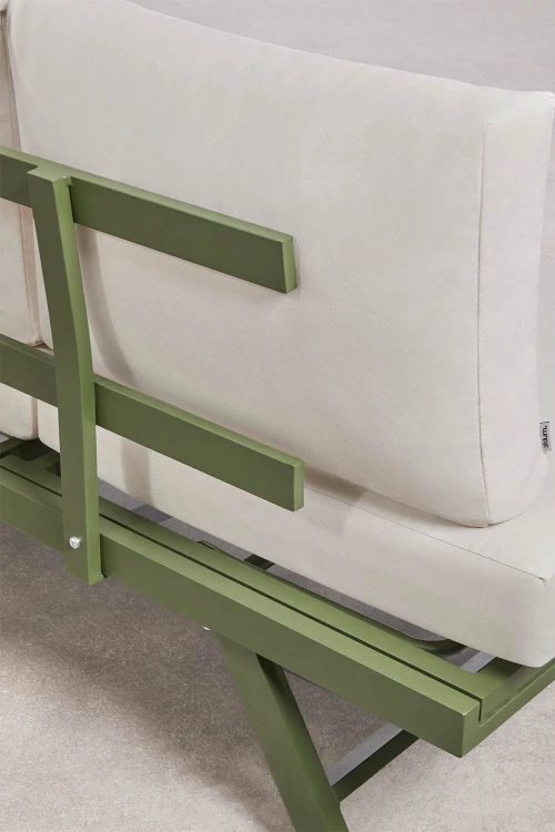 3-osobowa rozkładana sofa ogrodowa z aluminium Libanc