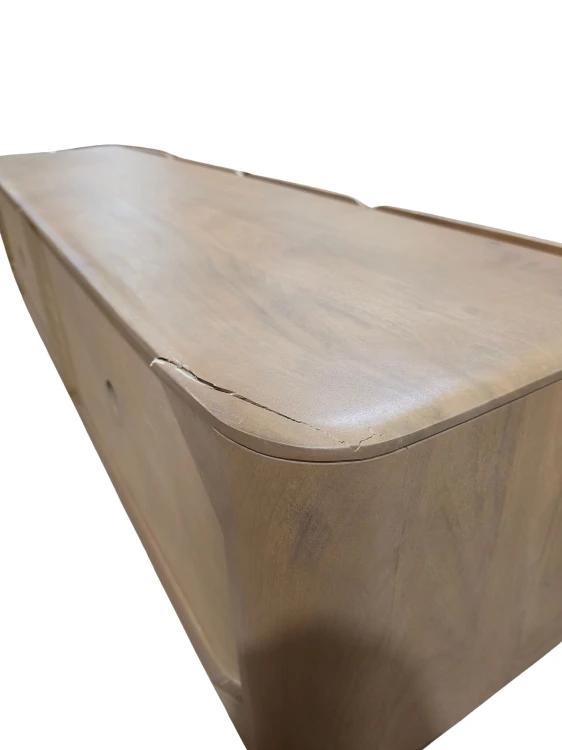 Szafka RTV 175x45 cm z drewna mango Miller