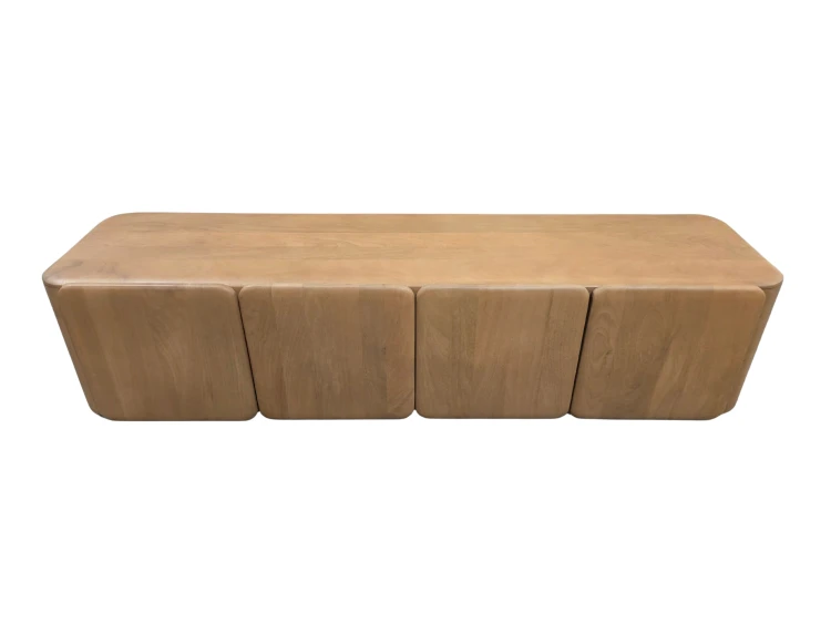 Szafka RTV 175x45 cm z drewna mango Miller