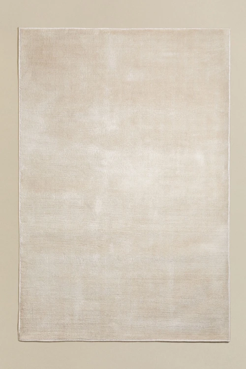 Dywan prostokątny 200x300 cm poliestrowy beż kremowy Daroca