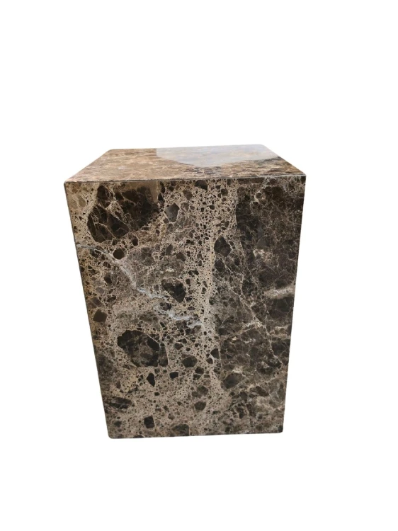 Kwadratowy stolik boczny 35x35 cm z naturalnego kamienia Aluret