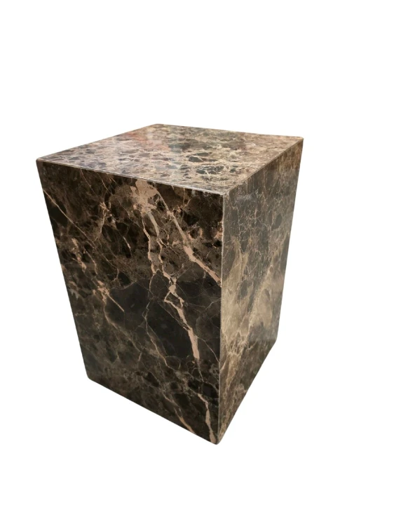 Kwadratowy stolik boczny 35x35 cm z naturalnego kamienia Aluret
