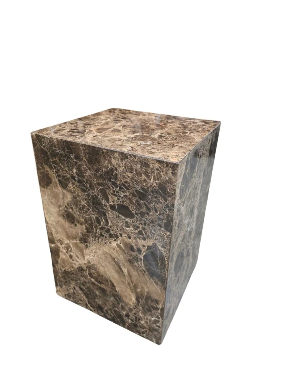Kwadratowy stolik boczny 35x35 cm z naturalnego kamienia Aluret
