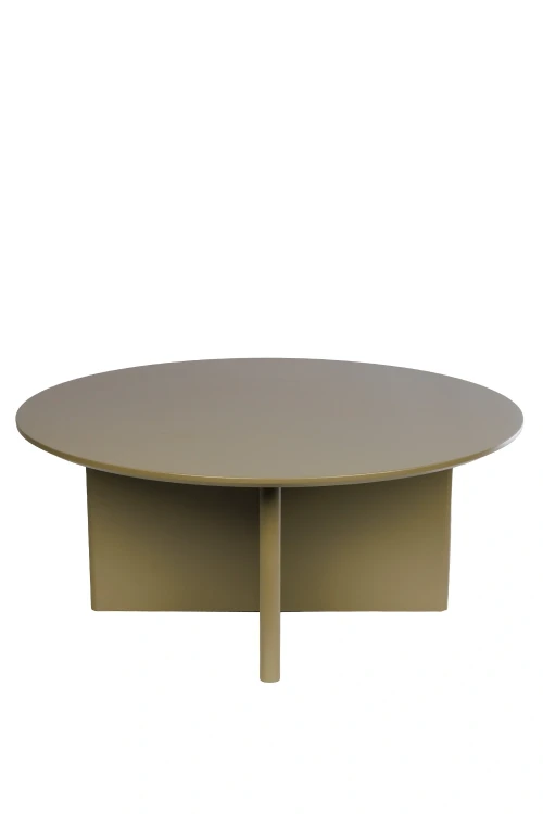 Okrągły stolik kawowy Ø80 cm z MDF Saonara front