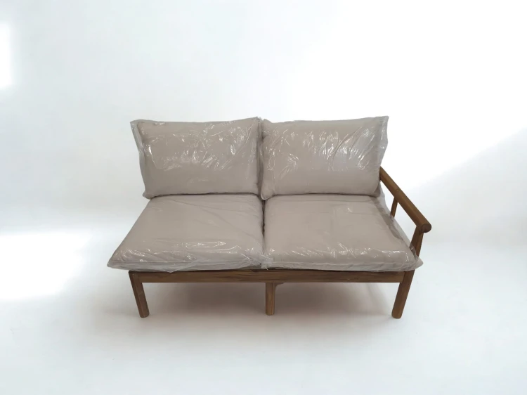 sofa ogrodowa Melvin 2 osobowa z drewna akacjowego
