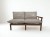 sofa ogrodowa Melvin 2 osobowa z drewna akacjowego wizualizacja