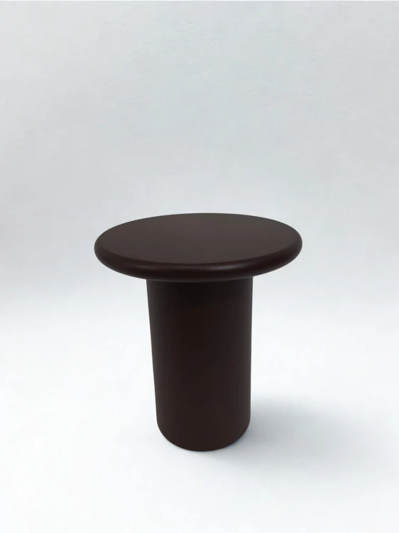 Okrągły stolik pomocniczy Ø45 cm z MDF Rodeo front