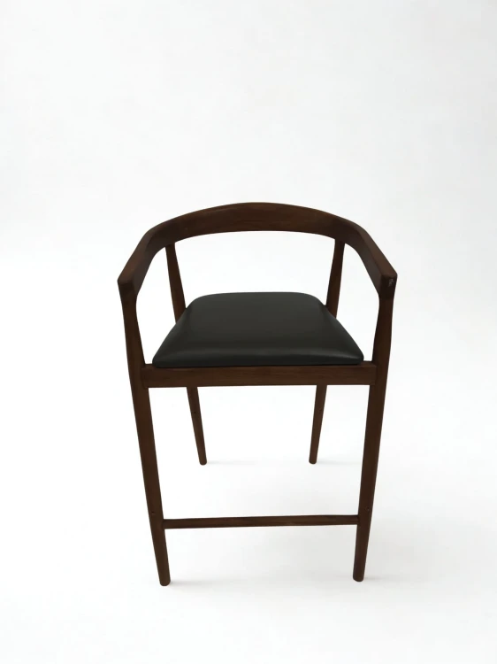 Wysoki skórzany stołek (70 cm) Visby front