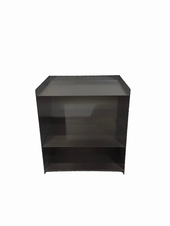 Nocna szafka prostokątna 45x35 cm ze stali nierdzewnej Nolvia