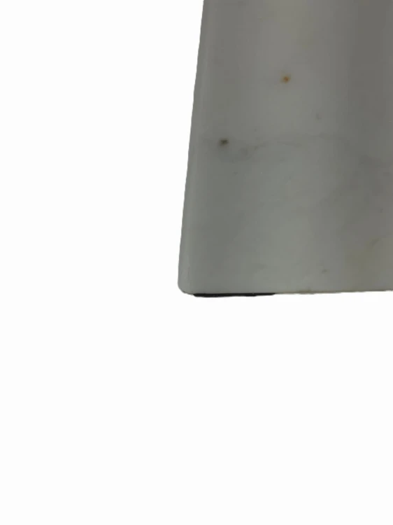 tolik pomocniczy okrągły Ø35 cm z marmuru Mencia uszczerbek