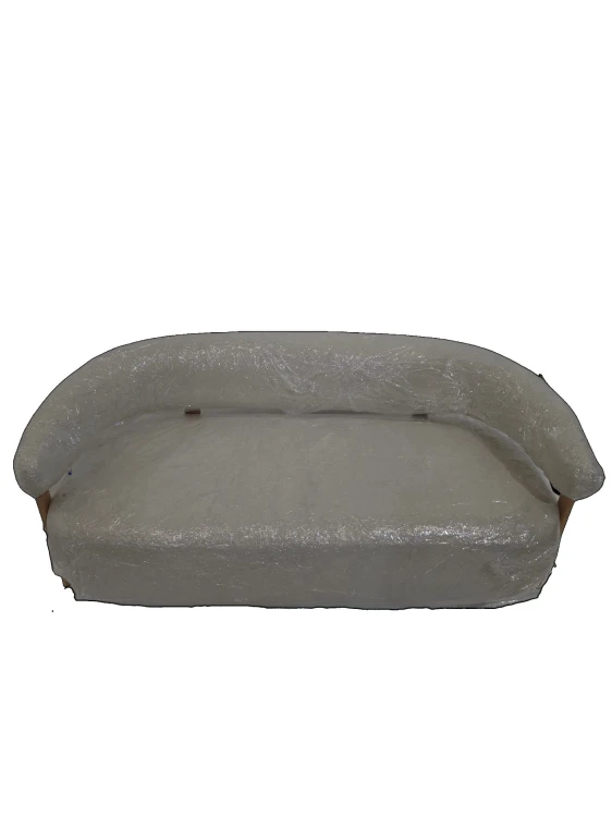 Sofa dwuosobowa z tkaniny chenille i żelaza Jolie front