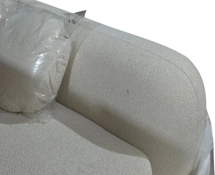Moduł narożny lewy 2-osobowy do sofy modułowej w kolorze Coco szenilowym materiał