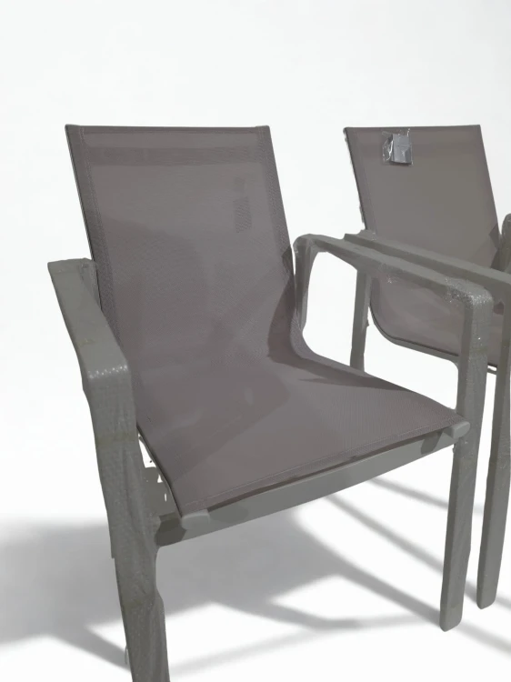 Sztaplowane krzesło ogrodowe z aluminium Eika