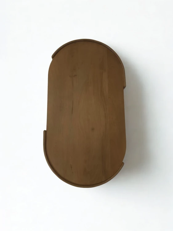 Owalny stolik kawowy 110x60 cm z drewna mango Sidney blat