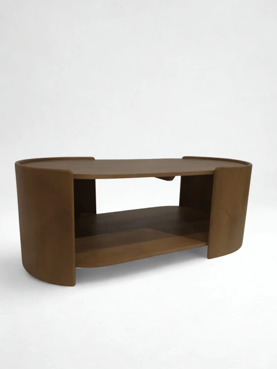 Owalny stolik kawowy 110x60 cm z drewna mango Sidney