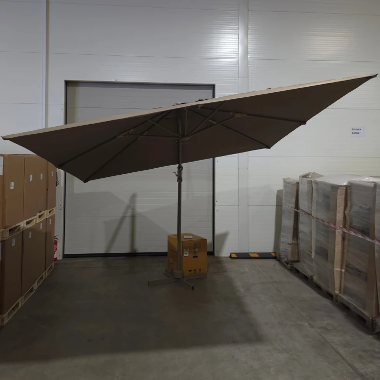 Parasol Ogrodowy Tarasowy 295x295 cm z tkaniny i aluminium Hydra